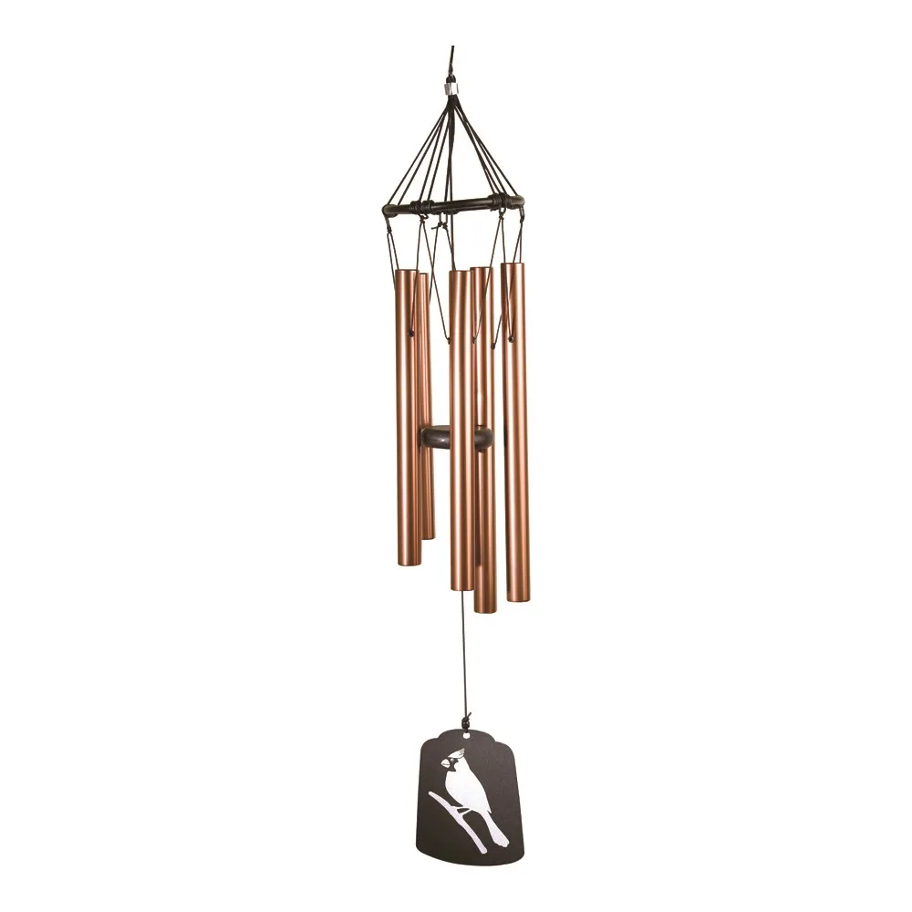 Inspirational Wind Chime Bronze Ring - Cardinal Inspirational Wind Chime Bronze Ring - Cardinal