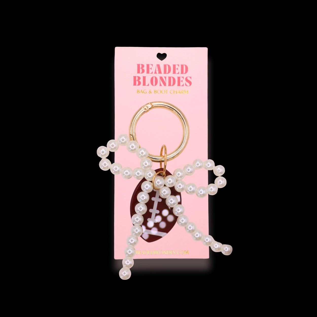 Beaded Blondes - Football Bag & Boot Charm