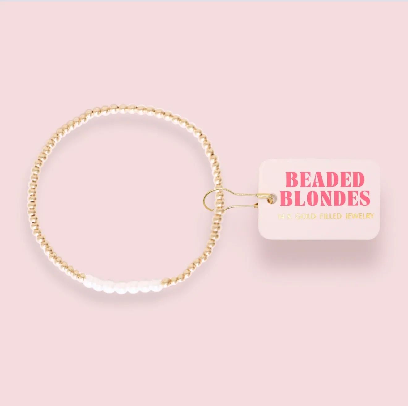 Beaded Blondes - Dainty Sophia Pearl Bracelet