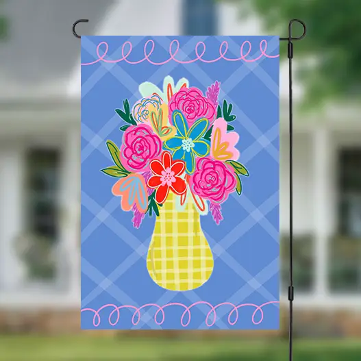 Neon Vase Garden Flag Neon Vase Garden Flag