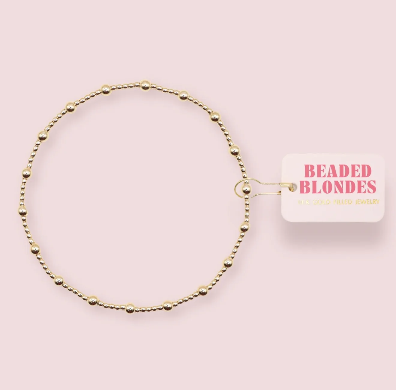 Beaded Blondes - June Anklet in Gold Beaded Blondes - June Anklet in Gold