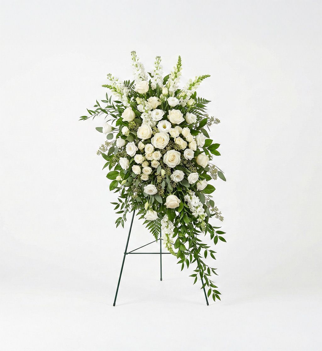 Ivory Ascension Standing Spray