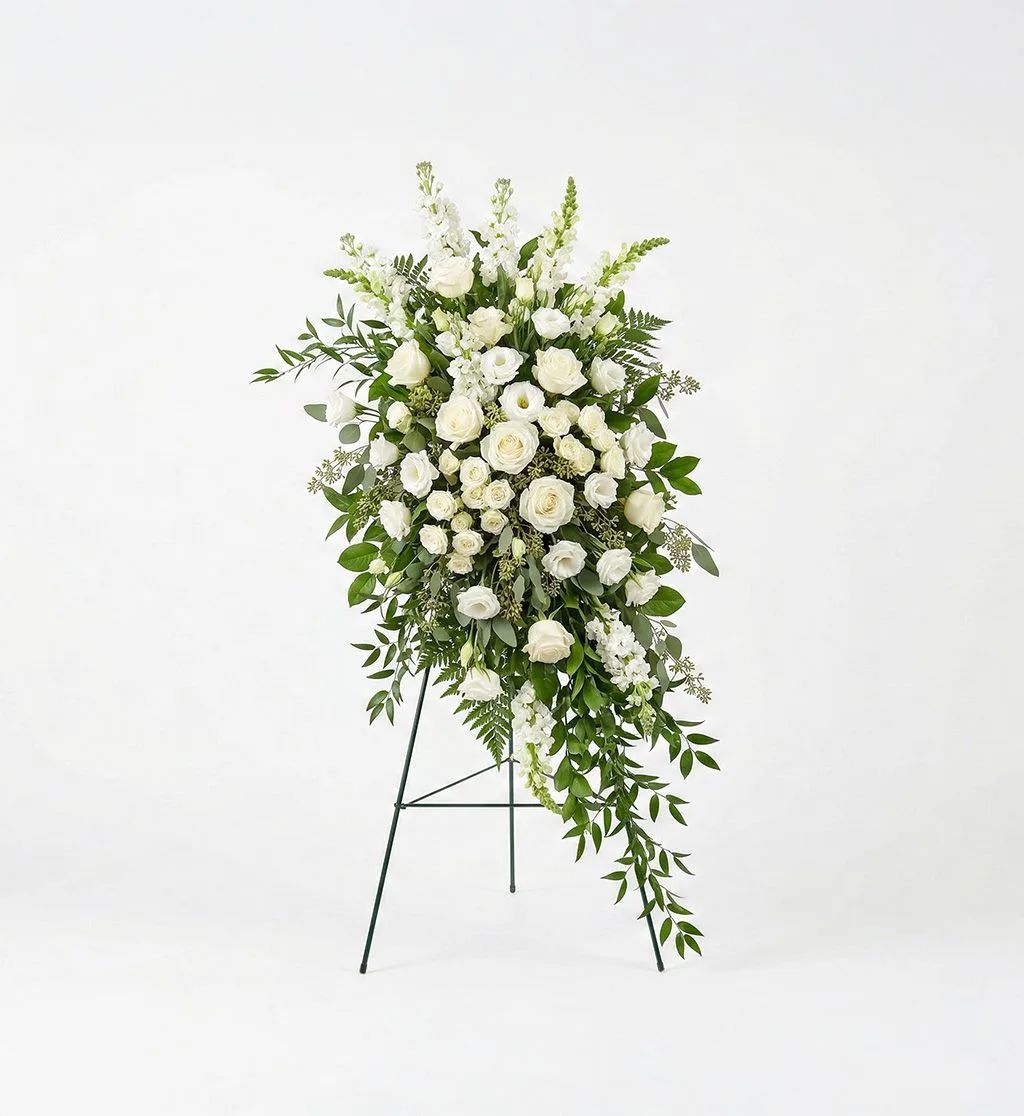 Ivory Ascension Standing Spray