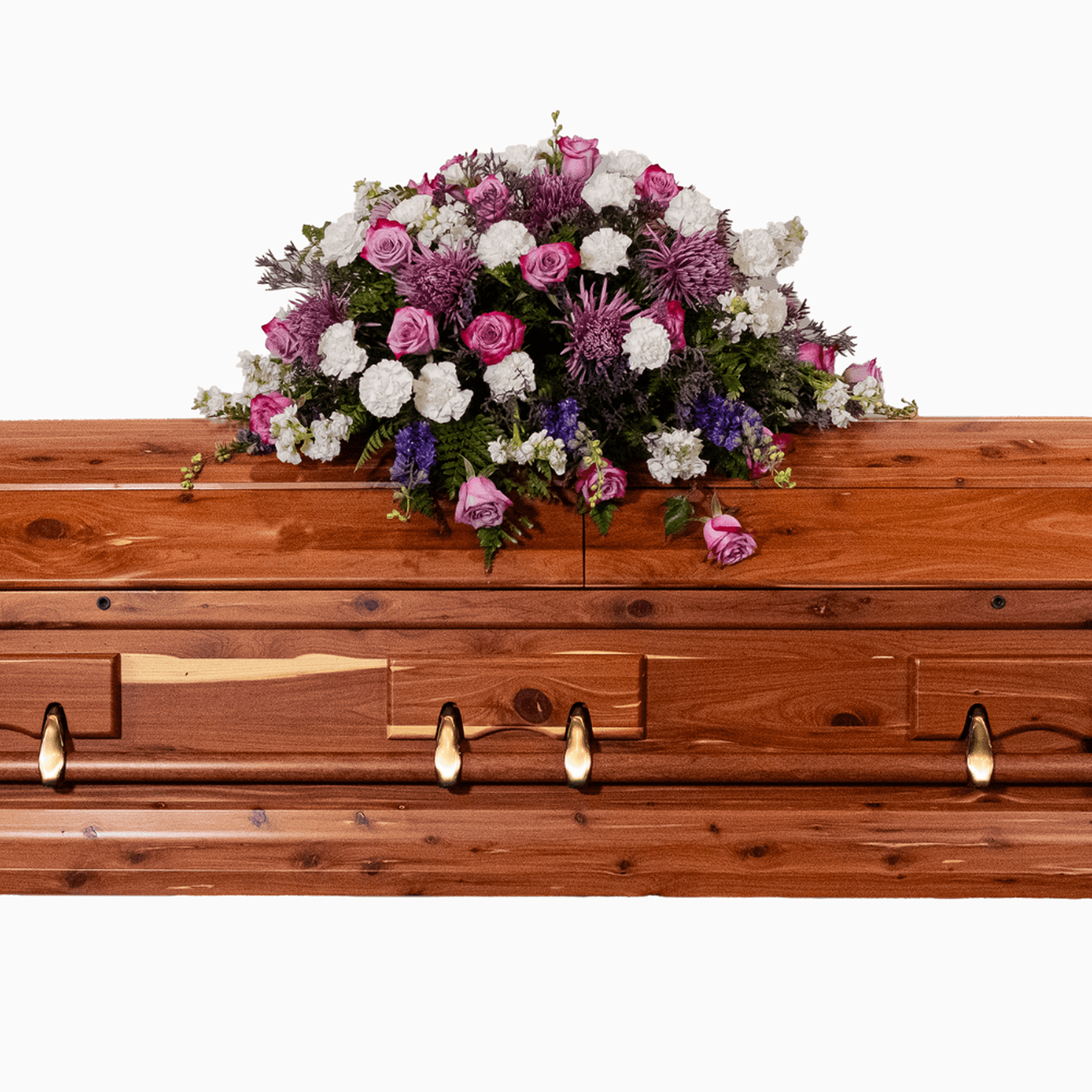Purple Casket Spray