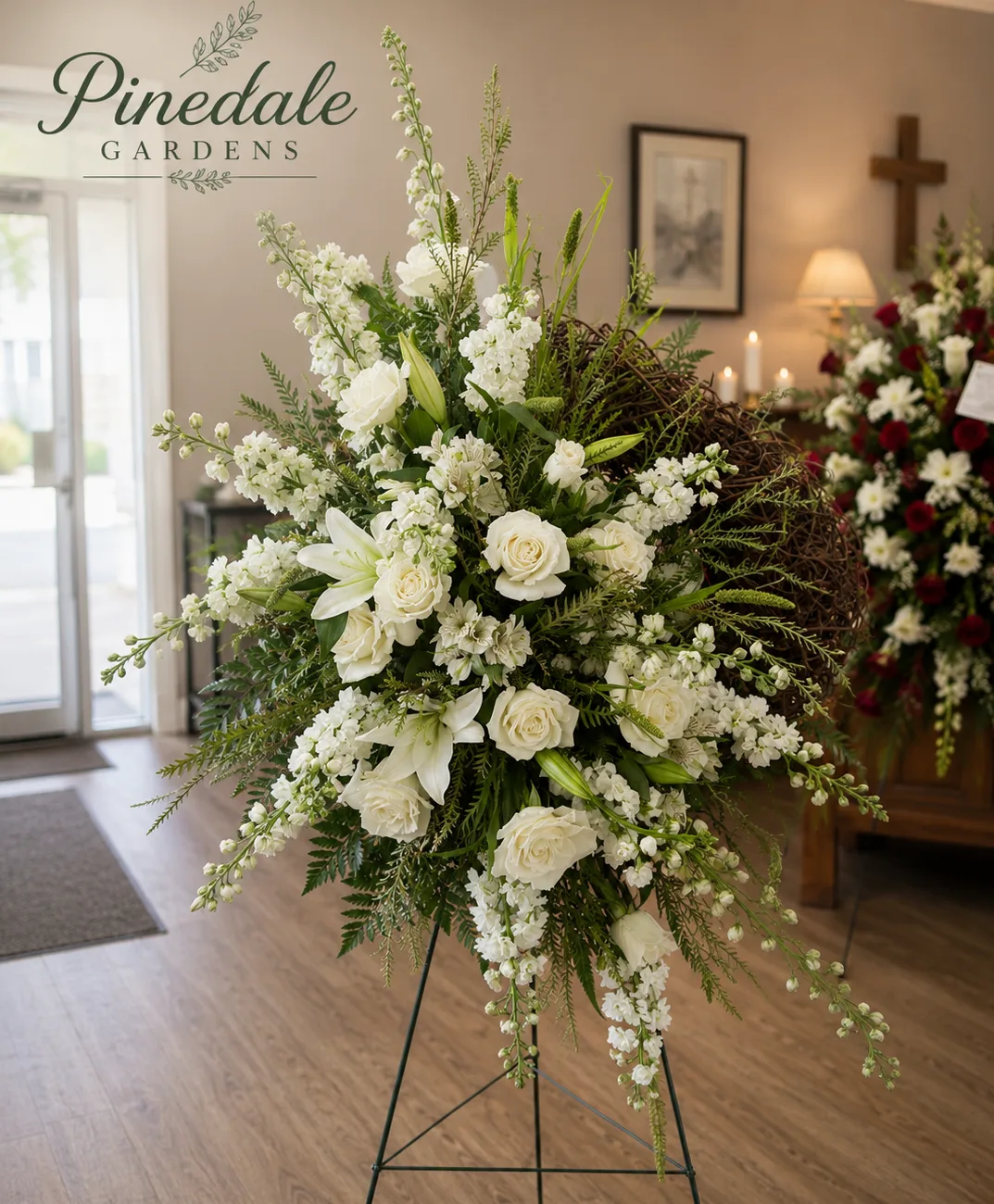 White grapevine wreath White grapevine wreath