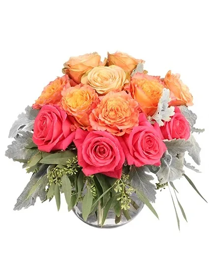 Sweet Peach Sorbet Rose Arrangement Sweet Peach Sorbet Rose Arrangement