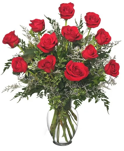 Classic Dozen Roses Red Rose Arrangement Classic Dozen Roses Red Rose Arrangement