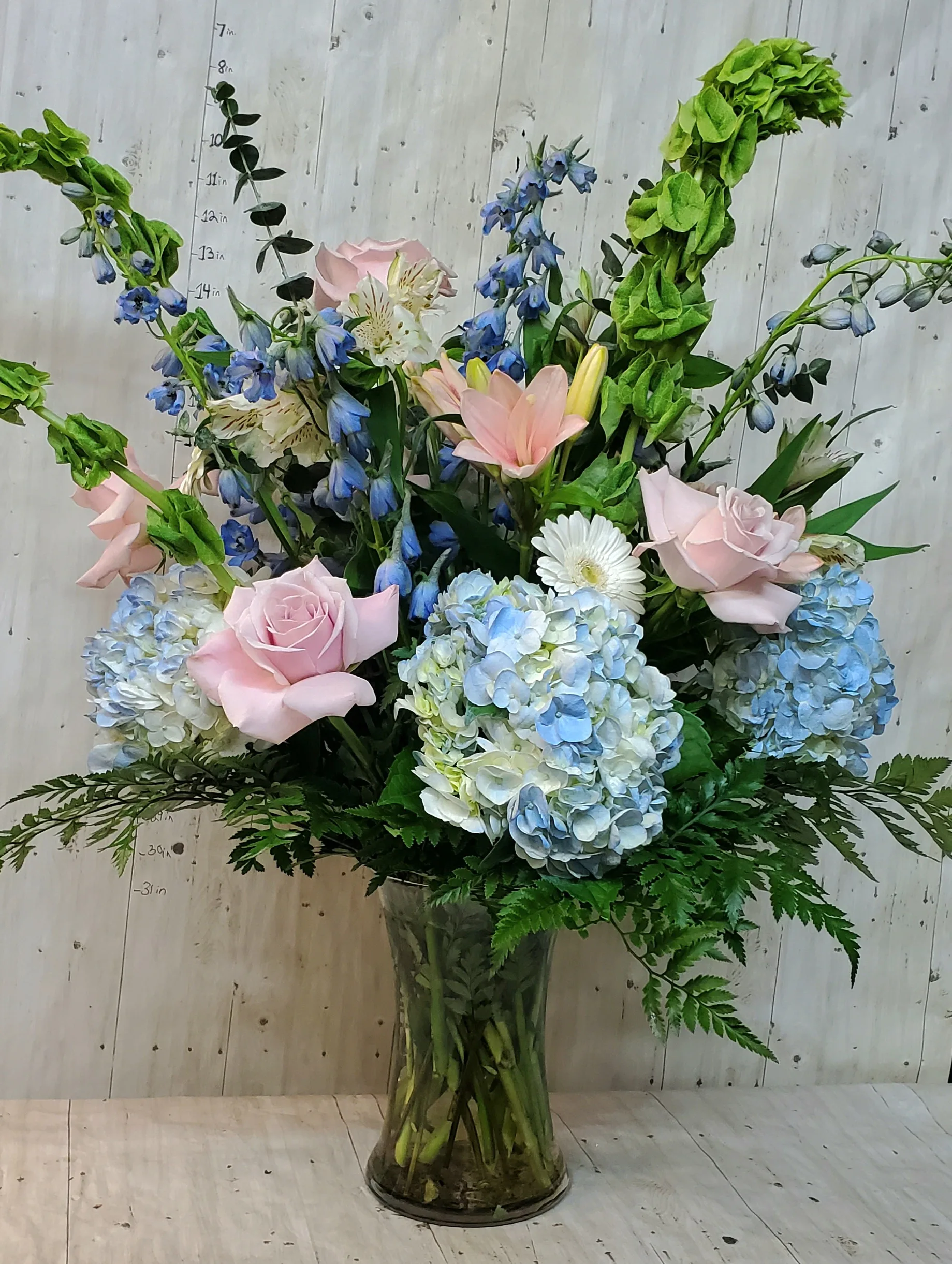Blue Dreams Mixed Vase Arrangement Blue Dreams Mixed Vase Arrangement