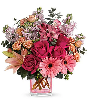 Painterly Pink Bouquet all around Painterly Pink Bouquet all around