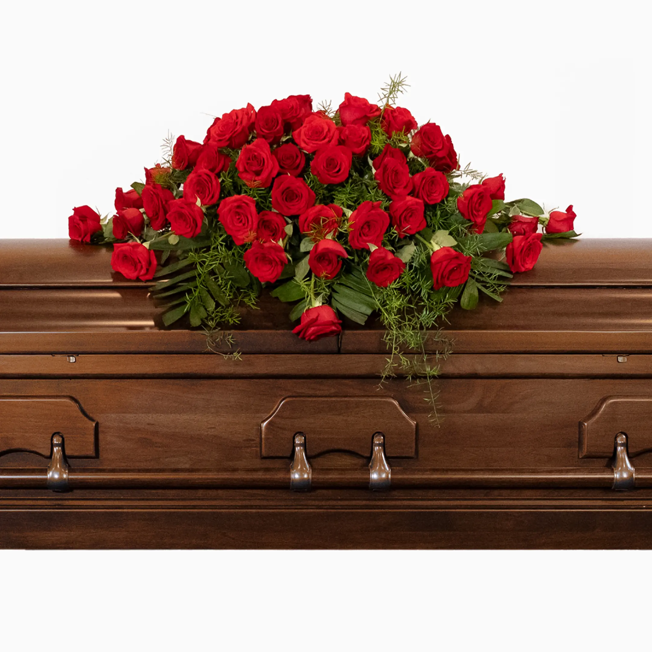 Red Casket Spray Red Casket Spray