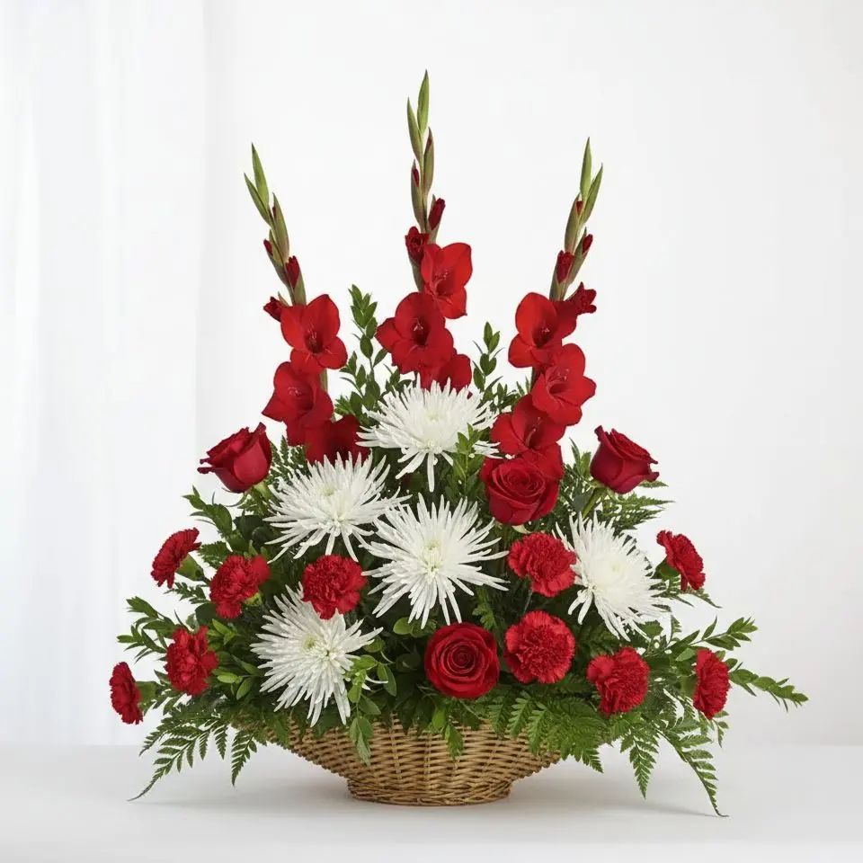Crimson Comfort Basket | 313 Flowers