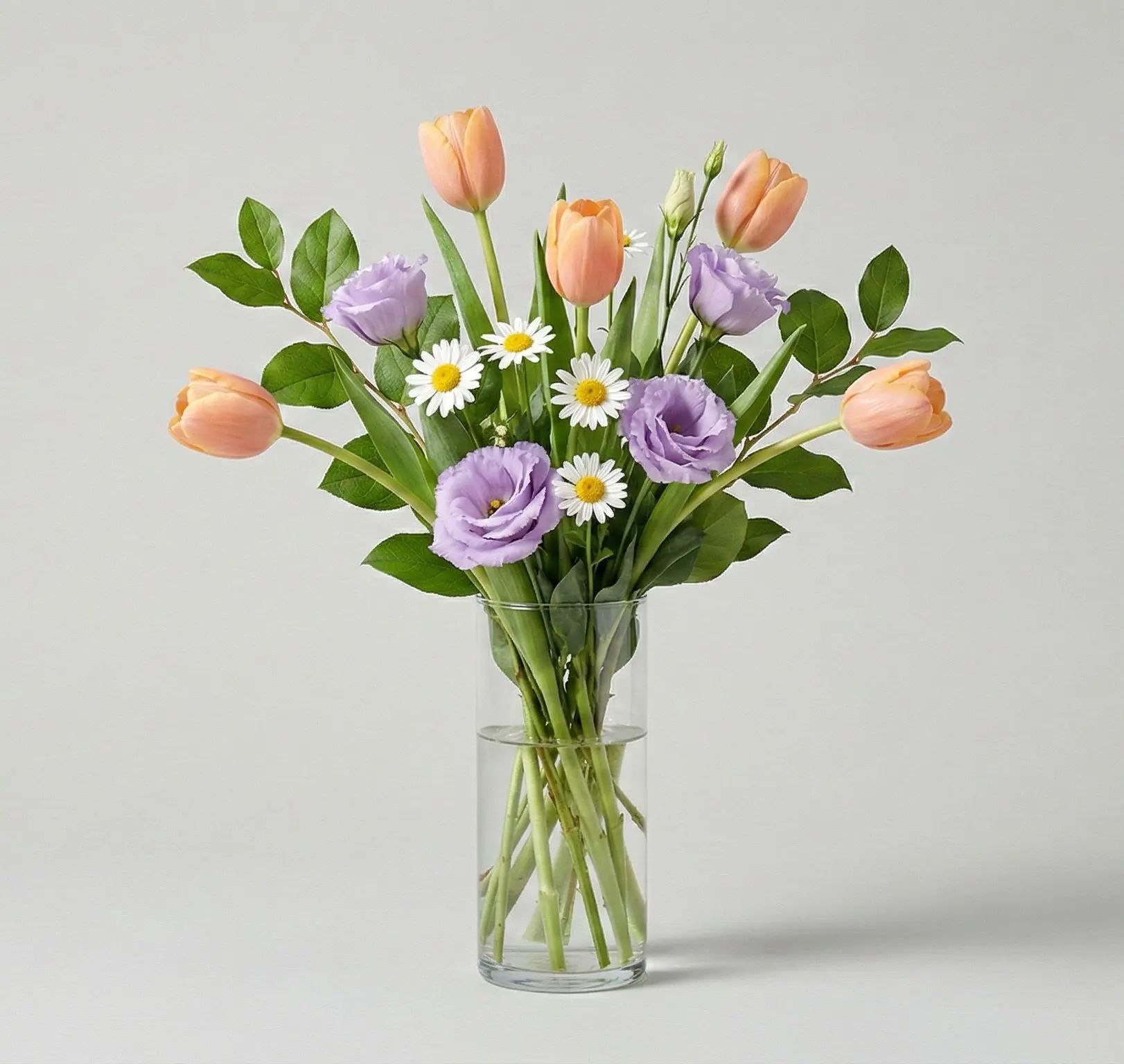 Blushing Peach & Lavender Garden