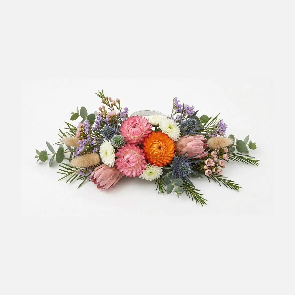 Sunset Protea Wildflower Wrist Corsage Sunset Protea Wildflower Wrist Corsage