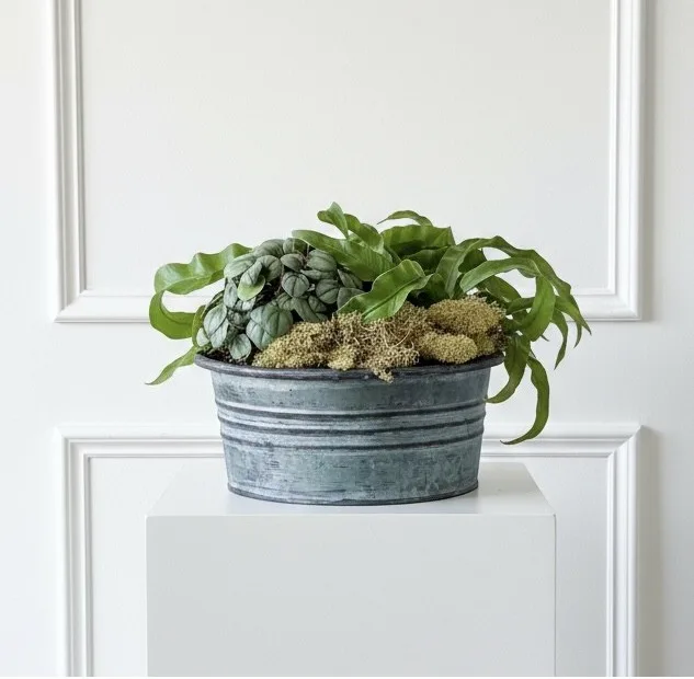 Verdigris Tin Dish Garden Dish Garden Verdigris Tin Dish Garden Dish Garden