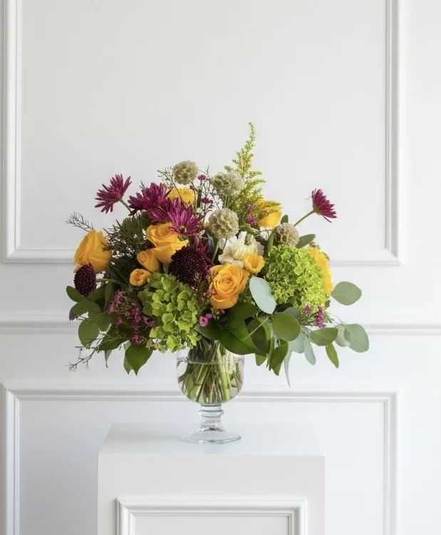 Summer Dreams footed vase arrangement