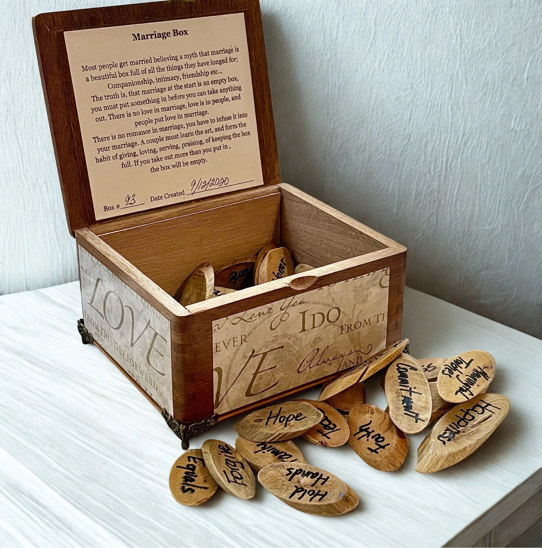 Marriage Box interactive wedding gift Marriage Box interactive wedding gift