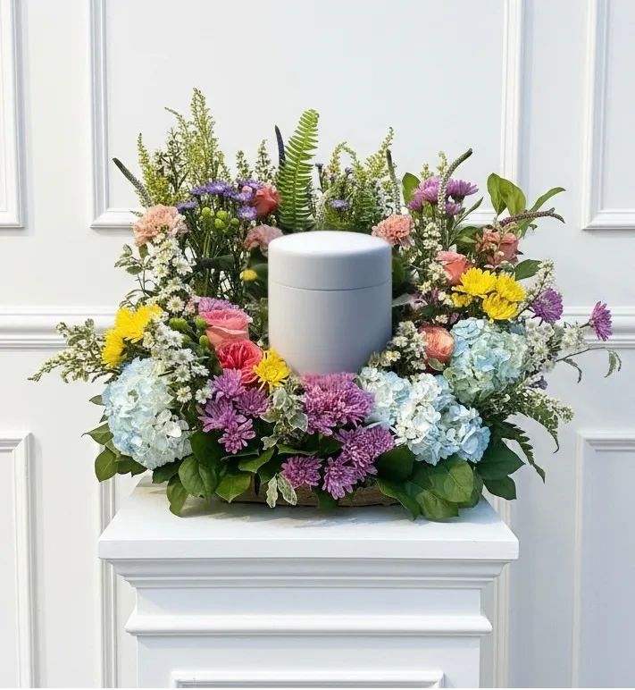 Abundant Garden Urn Wrap