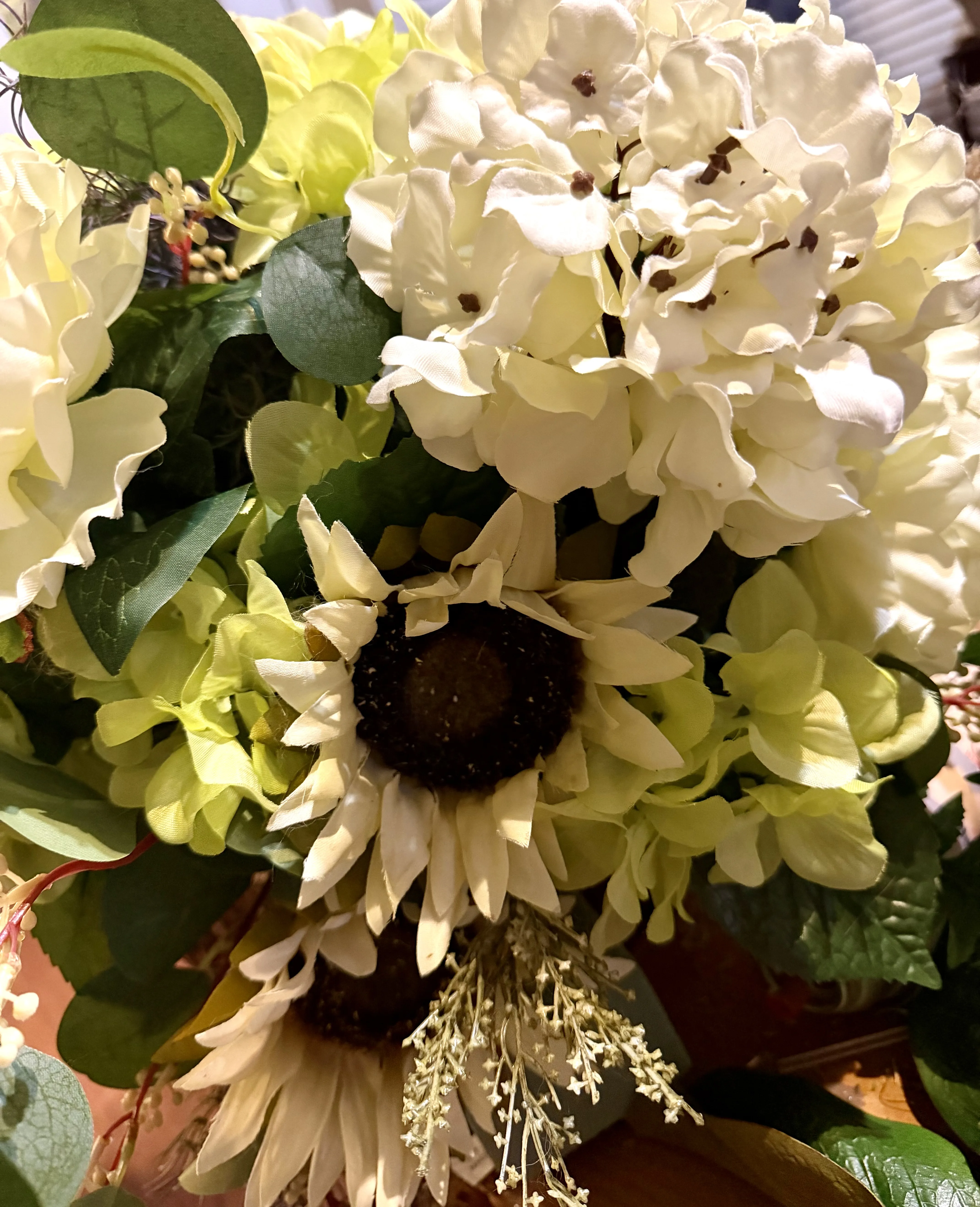 Forever Yours Faux Flower Grave Vase Arrangement-Neutral Forever Yours Faux Flower Grave Vase Arrangement-Neutral