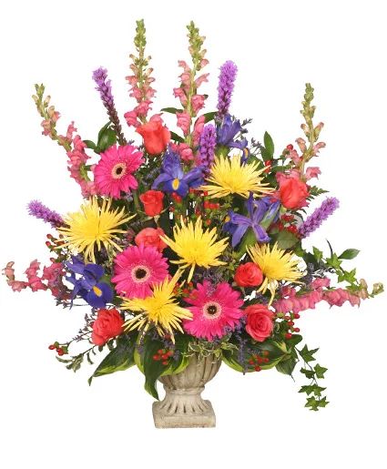 COLORFUL CONDOLENCES TRIBUTE Funeral Flowers