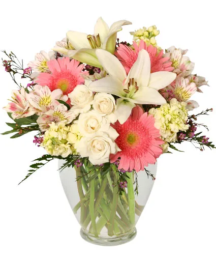 Welcome Baby Girl Flower Arrangement Welcome Baby Girl Flower Arrangement