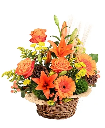 Spirited Citrus Basket Arrangement Spirited Citrus Basket Arrangement