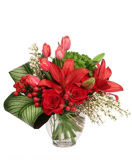 Sophisticated Scarlet Vase Arrangement Sophisticated Scarlet Vase Arrangement
