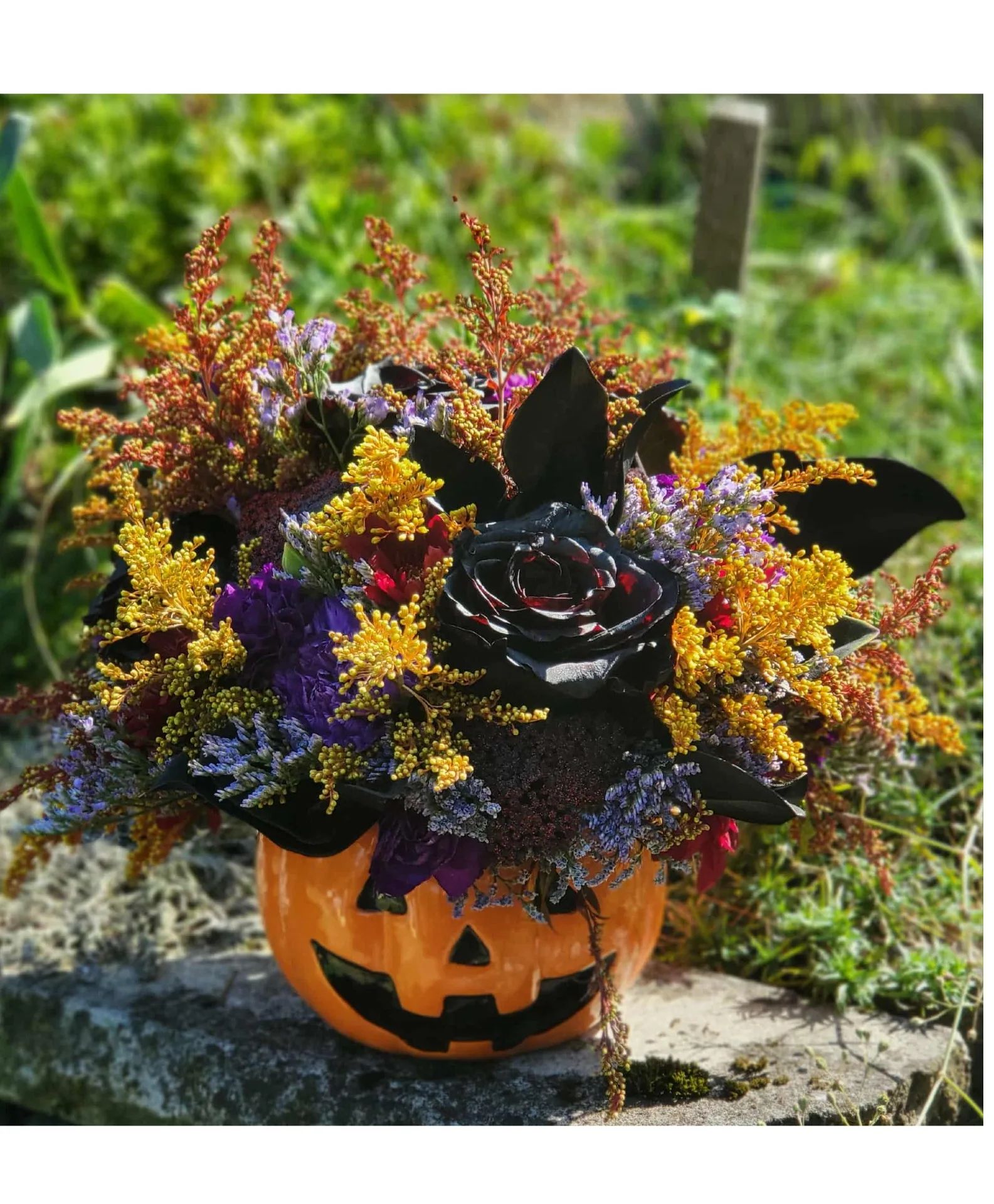 Jack-o-lantern Ceramic pumpkin