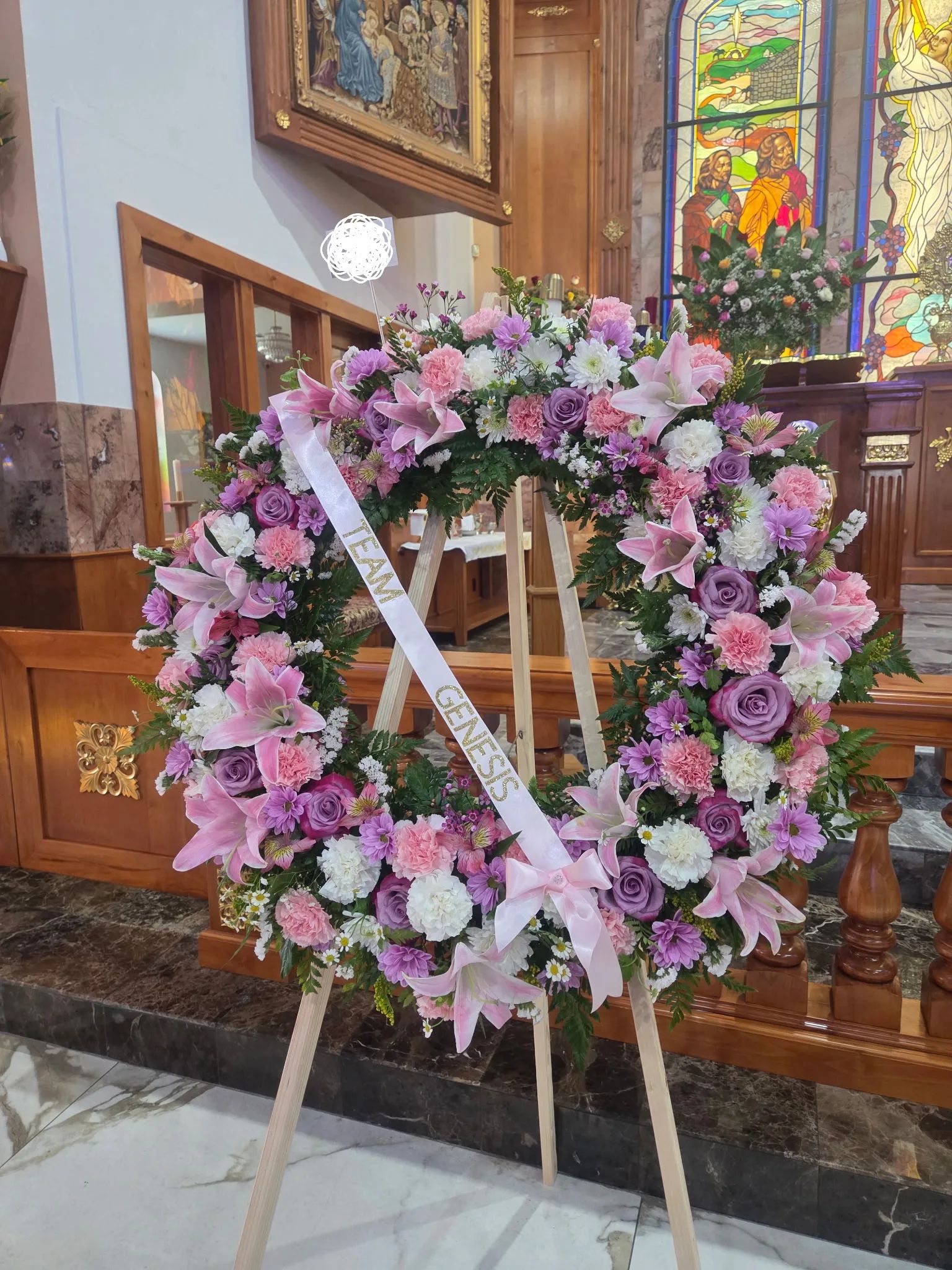 Pink/lavander wreath