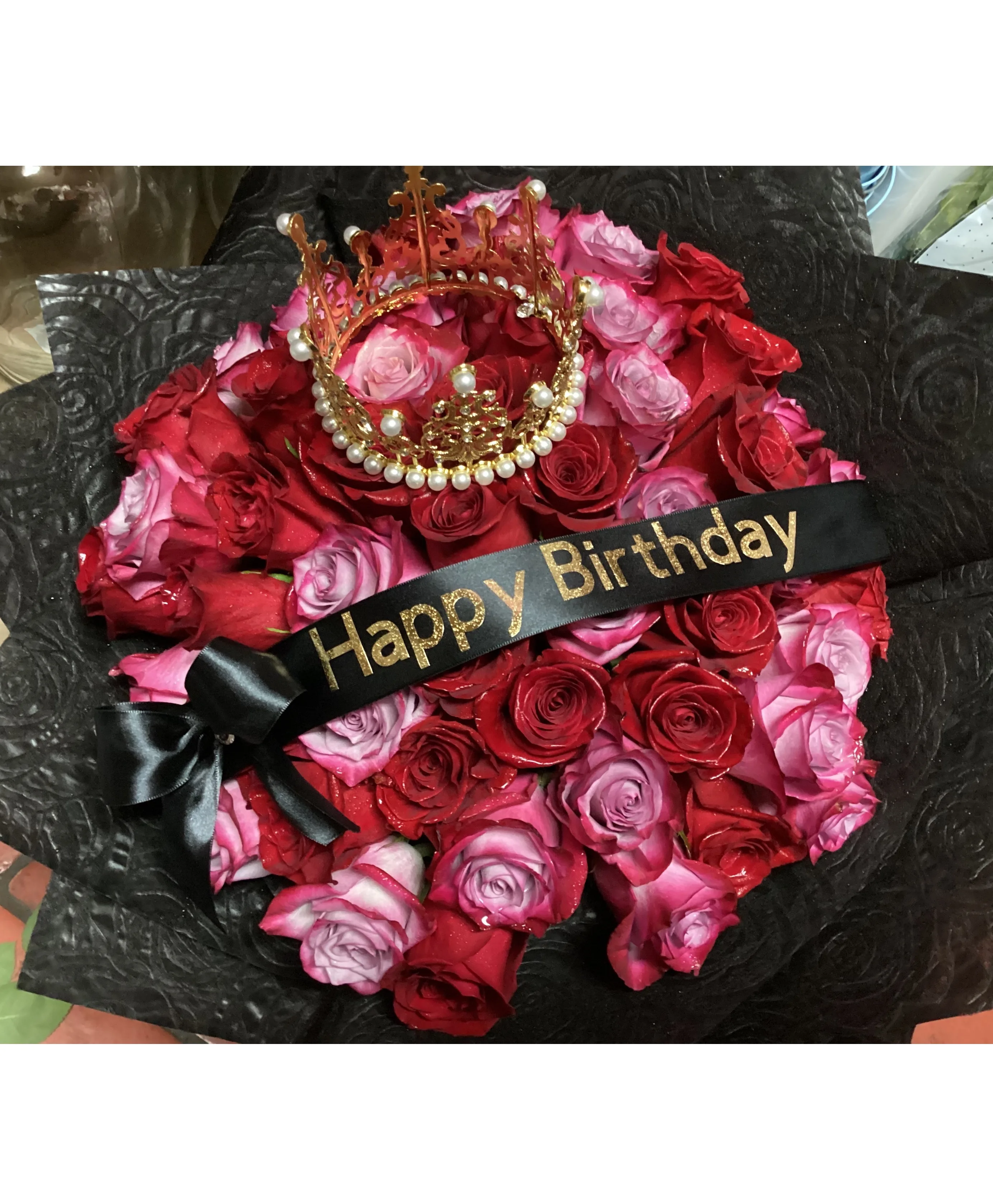 Bicolor roses Anniversary Ramo buchon Bicolor roses Anniversary Ramo buchon