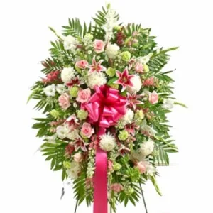 Pink & White Standing Spray Pink & White Standing Spray