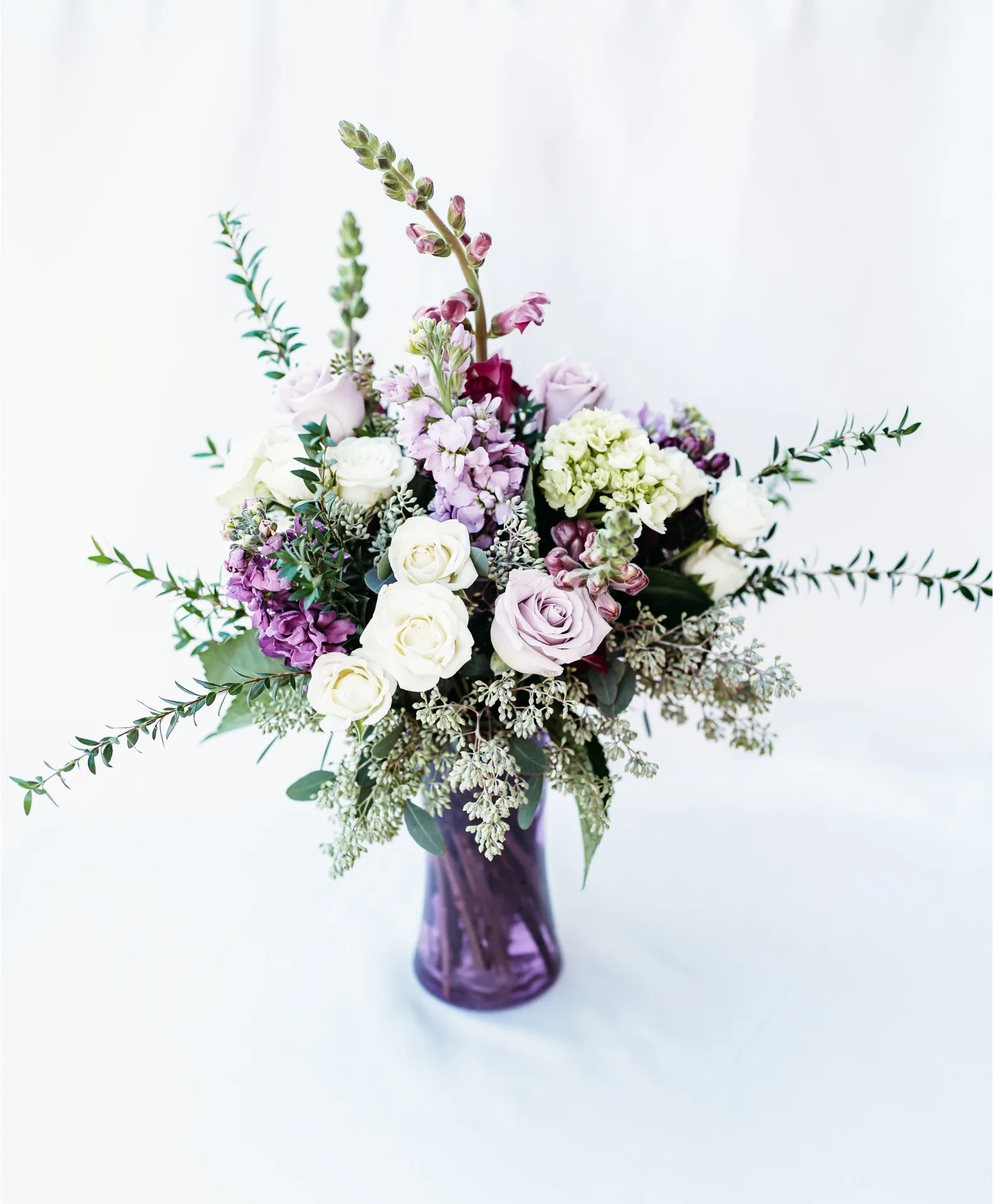 Iced Plum Elegance Vase Arrangement Iced Plum Elegance Vase Arrangement
