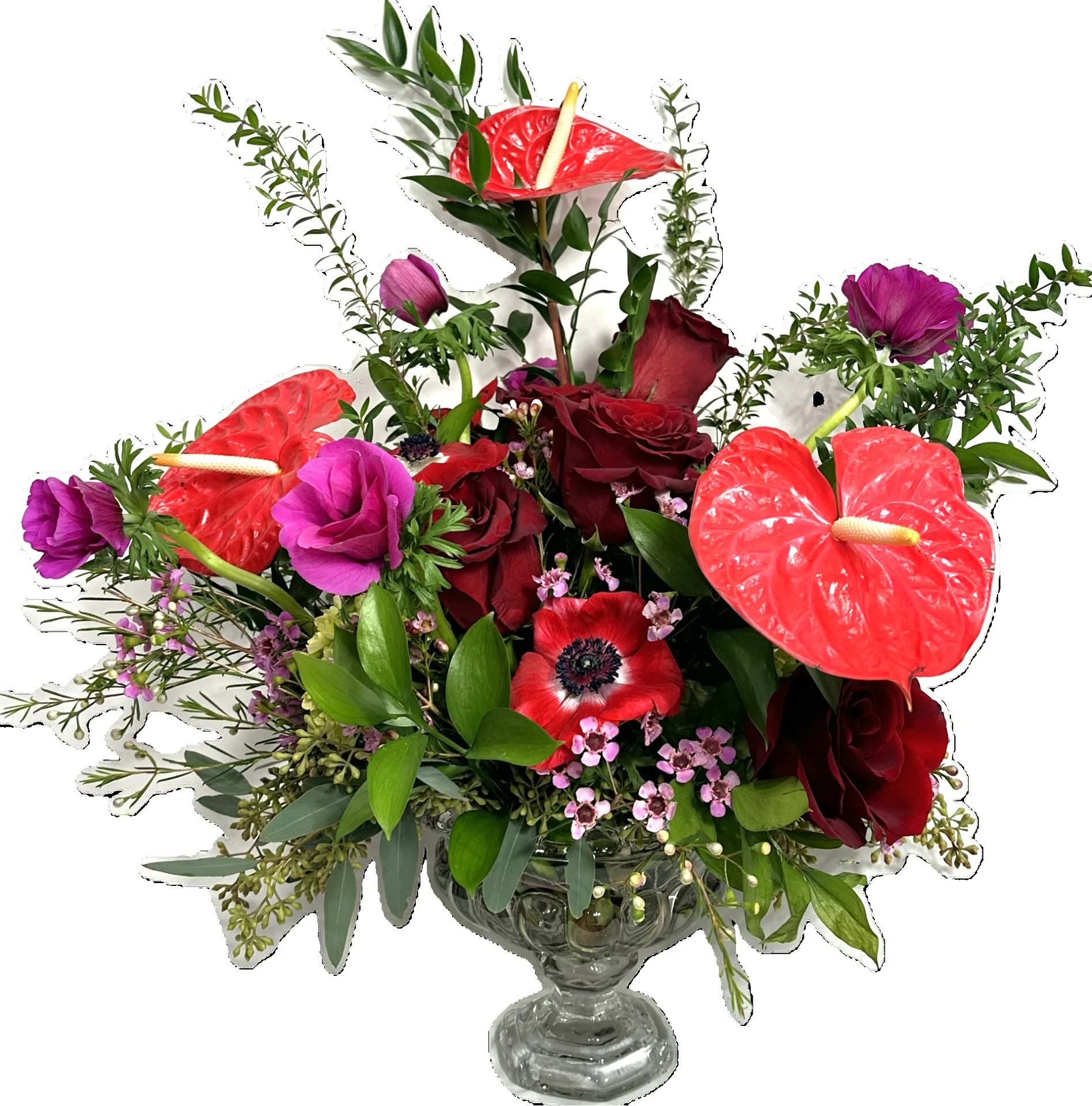 Scarlet Desire Vase Arrangement Scarlet Desire Vase Arrangement