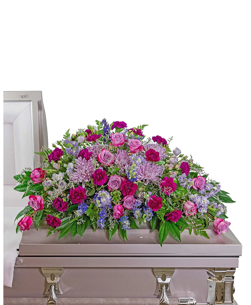 Gracefully Majestic Casket Spray Funeral Arrangement Gracefully Majestic Casket Spray Funeral Arrangement